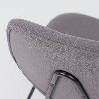 Стул AksHome Sway (серое букле SD8068-5/черный)