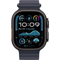 Умные часы Apple Watch Ultra 2 LTE 49 мм (титановый корпус, черный/темно-синий, ремешок из эластомера M)