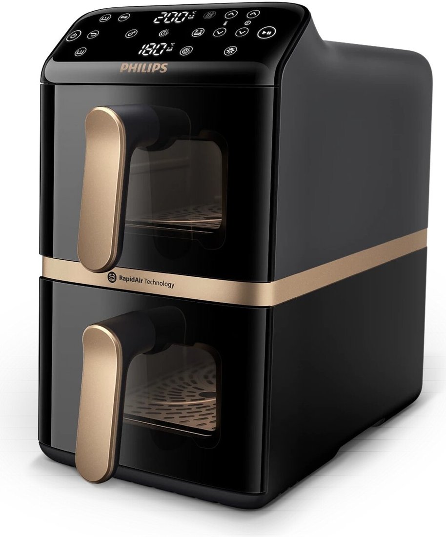 

Аэрогриль (аэрофритюрница) Philips Ovi Stacked Dual Basket NA462/70