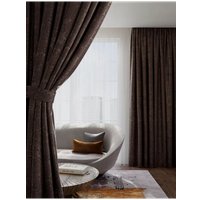 Комплект штор Mio Tesoro Мрамор 200x270 (2 шт, шоколад)