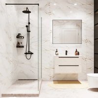 Душевая стенка Benetto BEN-602 BLC 110x200