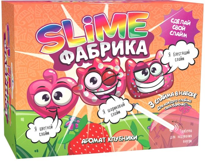 

Набор для создания слайма Инновации для детей Фабрика слайма Клубника 512