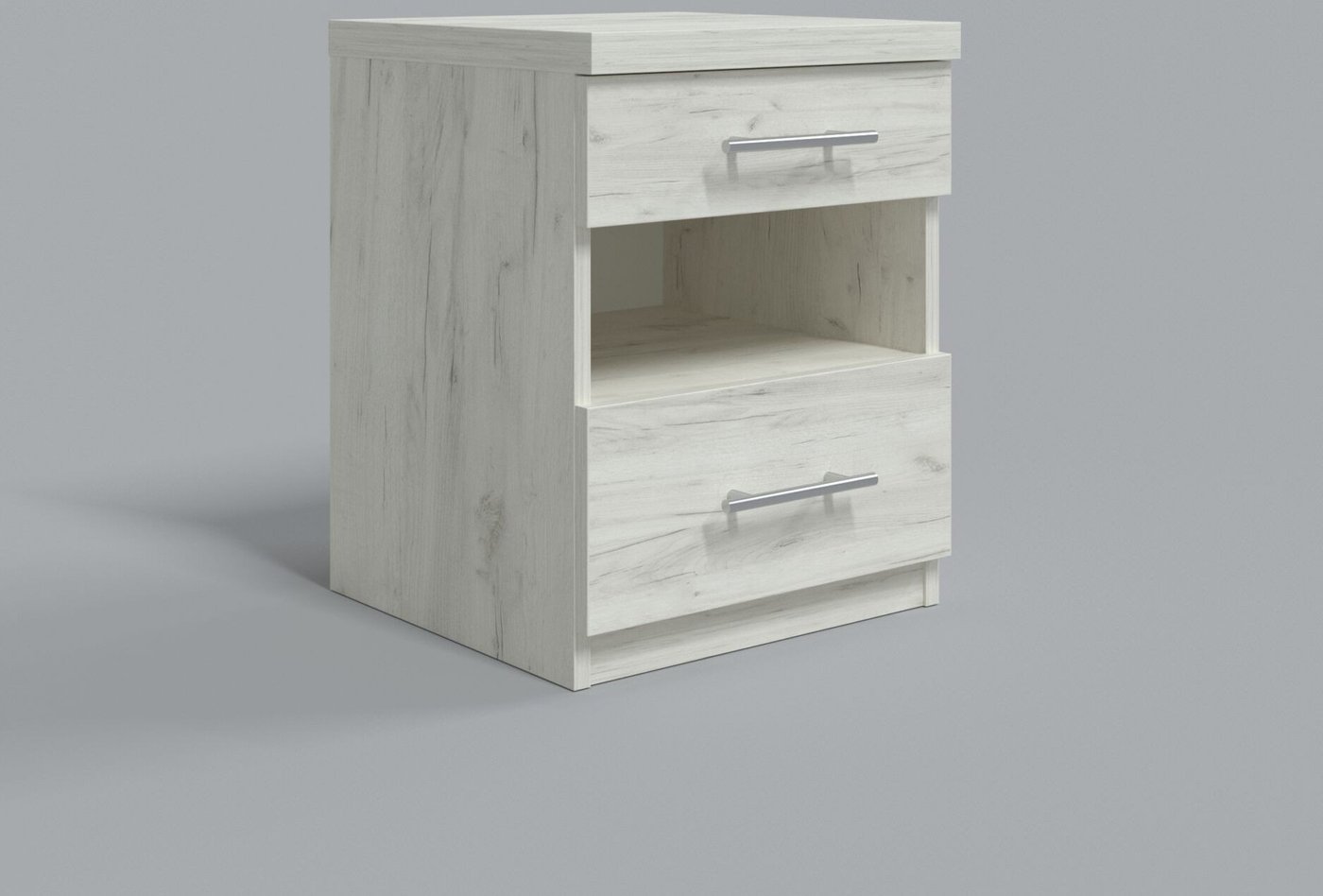 

Тумба Миркомодоф Лекси 3 (дуб крафт белый)