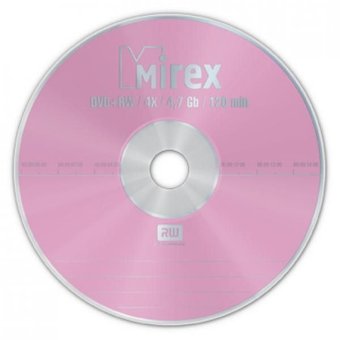 DVD+RW диск Mirex 4.7Gb 4x UL130022A4C (1 шт.)