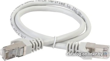 Кабель ITK RJ45 - RJ45 PC01-C5EFL-1M (1 м, серый)