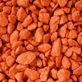 Щебень декоративный РуБелЭко Мраморный 5-10мм (20кг, оранжевый)