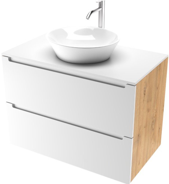 

ЗОВ Тумба под умывальник Дион 70 D70LHO0M9003MKV5-LDSPW (белый матовый/дуб)