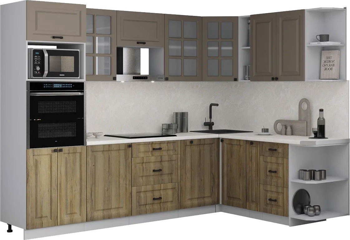 

Готовая кухня Интерлиния Мила Деко 1.88x2.8 PR (дуб вотан/луна/опал светлый)