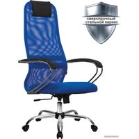 Офисное кресло Metta SU-B-8 (хром, синий)