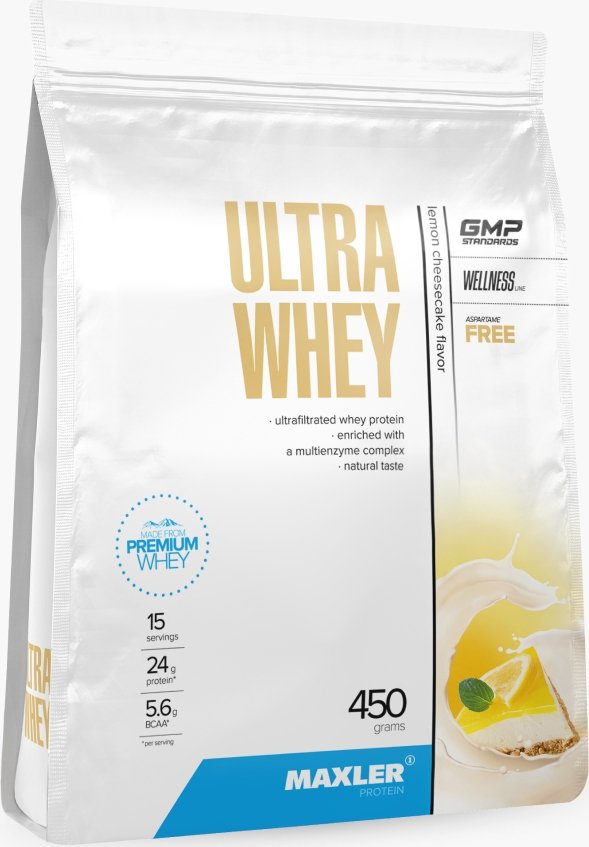 

Протеин комплексный Maxler Ultra Whey (лимонный чизкейк, 450г)