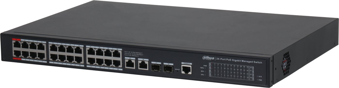 

Управляемый коммутатор 2-го уровня Dahua S4228-24GT-240