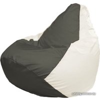 Кресло-мешок Flagman Груша Макси Г2.1-357 (белый/серый темный)