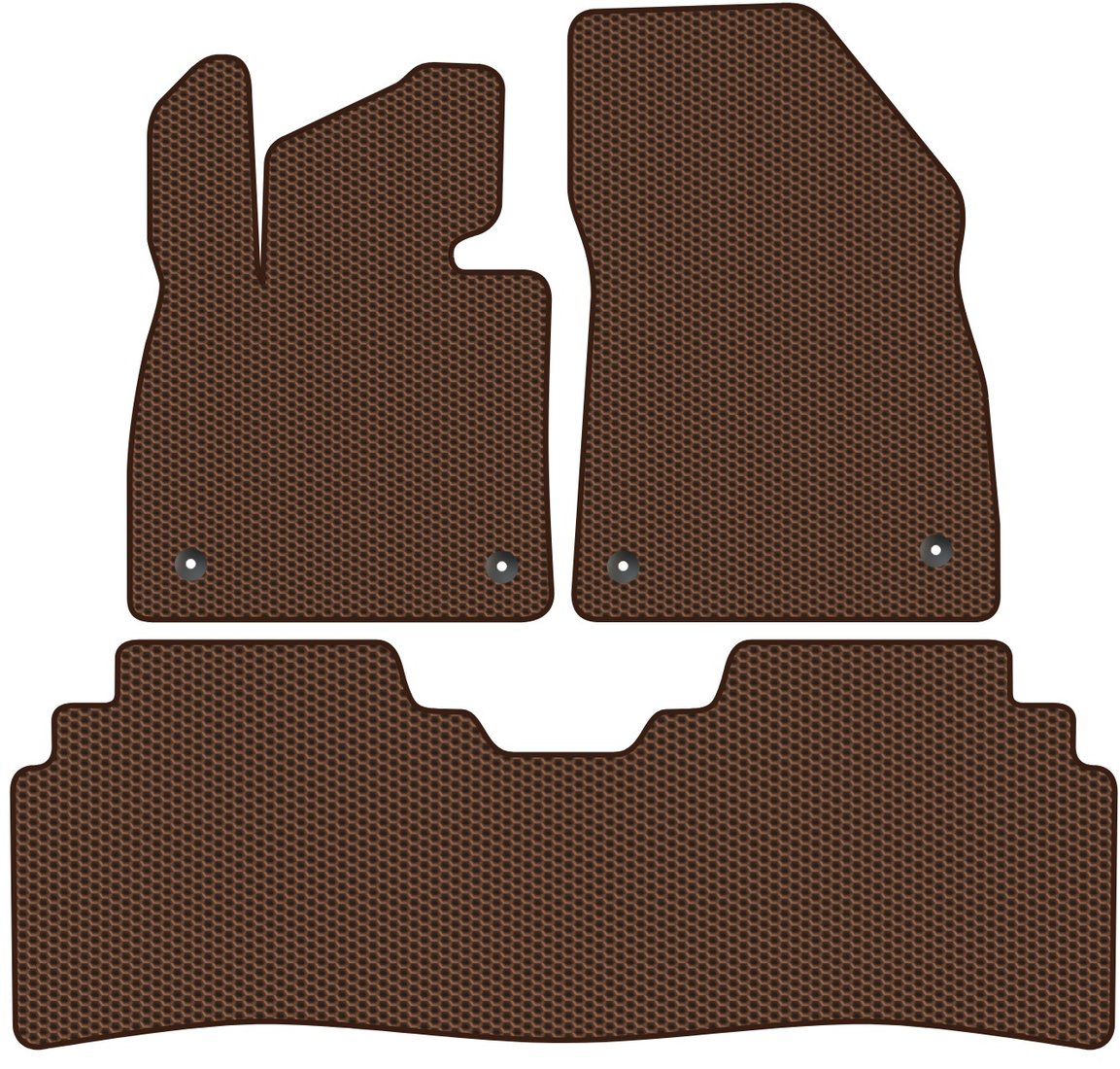 

Комплект ковриков для авто Alicosta Zeekr 001 I (лифтбек / 1) 2021 - Н.В. (коричневый, сота)