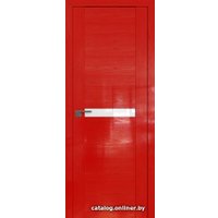 Межкомнатная дверь ProfilDoors 2.01STP 80x200 (pine red glossy, стекло lacobel белый лак)