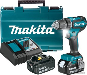 Makita DDF485RFE (с 2-мя АКБ, кейс)
