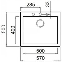 Кухонная мойка Elleci Quadra 105 Ghisa M70 LMQ10570