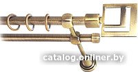 Карниз для штор Lm Decor Квадро 179 2р гладкий (антик, 3.2м)