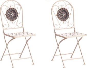 Стул TetChair Secret de Maison Vicenza (2 шт, белый/плитка калейдоскоп)