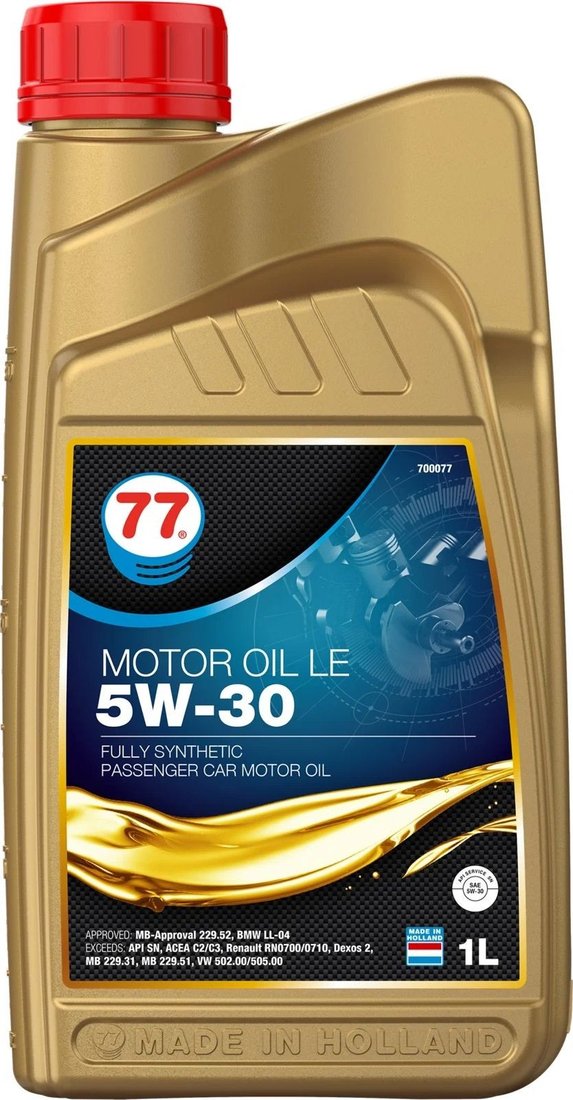 

Моторное масло 77 Lubricants LE 5W-30 1л