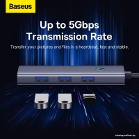 USB-хаб  Baseus Flite Series 4-Port USB-C Hub B0005280A813-03