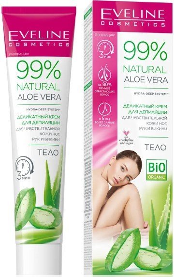 

Крем Eveline Cosmetics 99% Natural Aloe Vera Деликатный (125 мл)