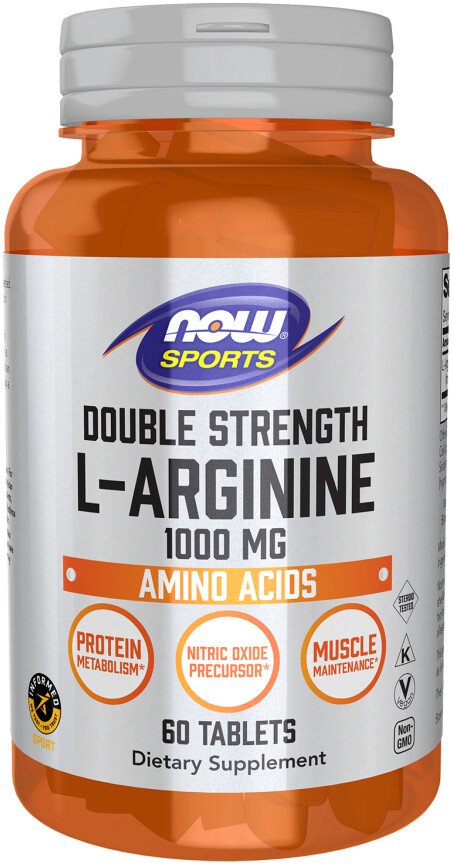 L-аргинин Now Foods L-Arginine 1000 мг (60 таблеток)