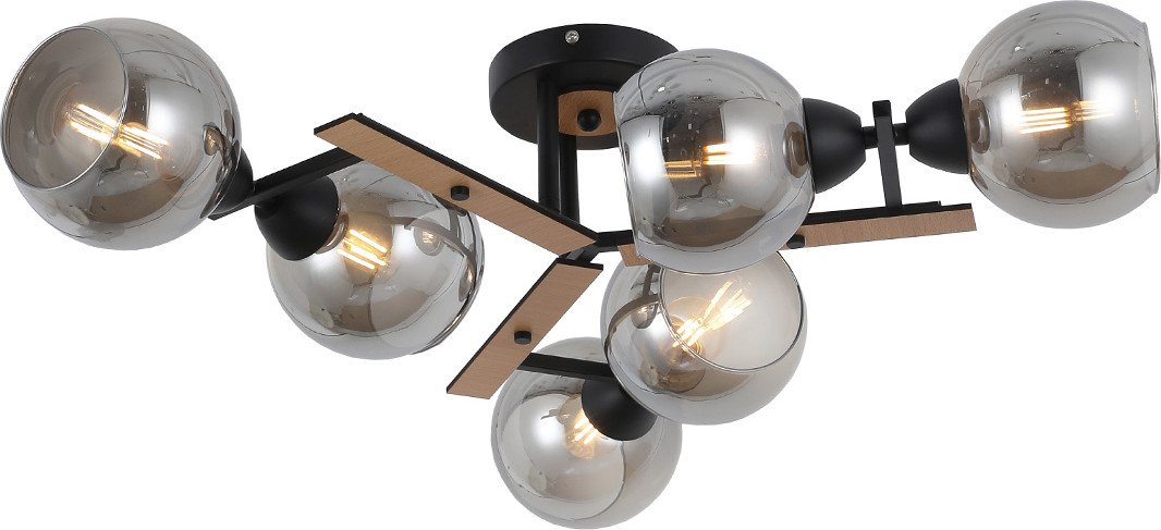 

Припотолочная люстра Escada 1102/6P (черный)