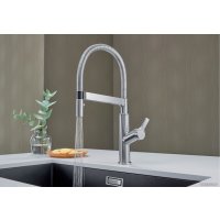 Смеситель Blanco Solenta-S Senso рычаг справа (хром)