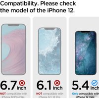 Защитное стекло Spigen Glas.TR Slim для iPhone 12 Mini AGL01533