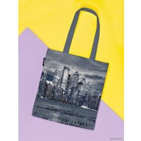 Сумка шоппер JoyArty Моноxромный город ткань под лен bsh_38526