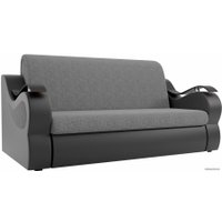 Диван Лига диванов Меркурий 100355 160 см (рогожка серый/экокожа черный)