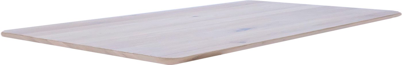Столешница ErgoSmart 1300х750х27 мм (скошенный край, дуб беленый)
