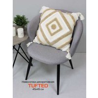 Чехол на подушку Matex Tufted ALEX-030 (бежевый/светло-коричневый)