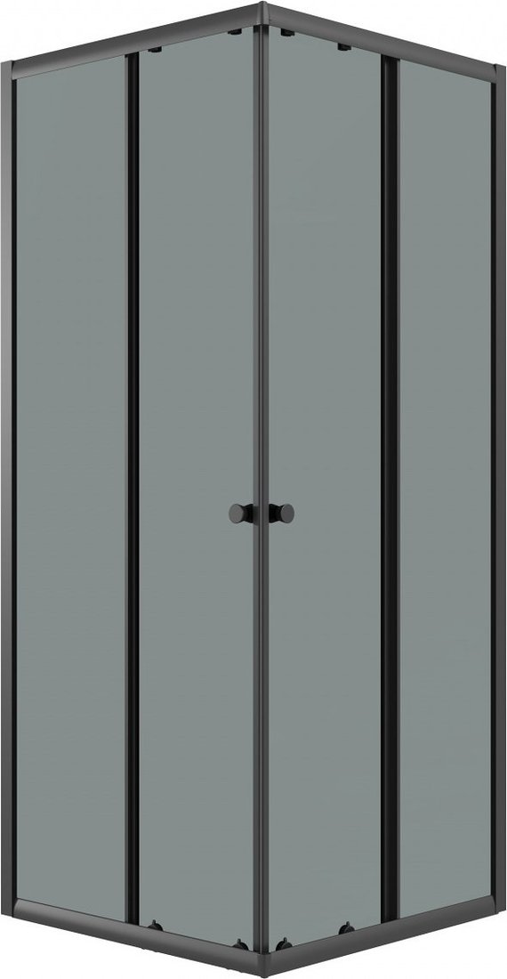 Душевой уголок Niagara Eco NG-1008-14QT 80x80x190 (черный/стекло тонированное)