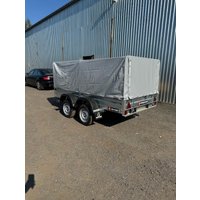 Двухосный прицеп AvtoS A30М2B (3000x1300x300, R16, ресс. 3302 ГАЗ-2лист, тент 800мм)