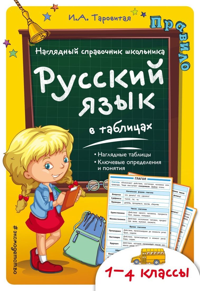 

Учебное пособие издательства Эксмо. Русский язык в таблицах (Таровитая Ирина Александровна)