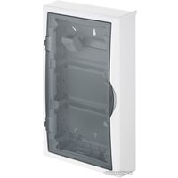 Бокс пластиковый Elektro-Plast Eco Box мультимед, TS35+2x МП перф.118x270mm, дымчатая пласт. дверь, белый RAL9003, 560x354x107mm, IP40