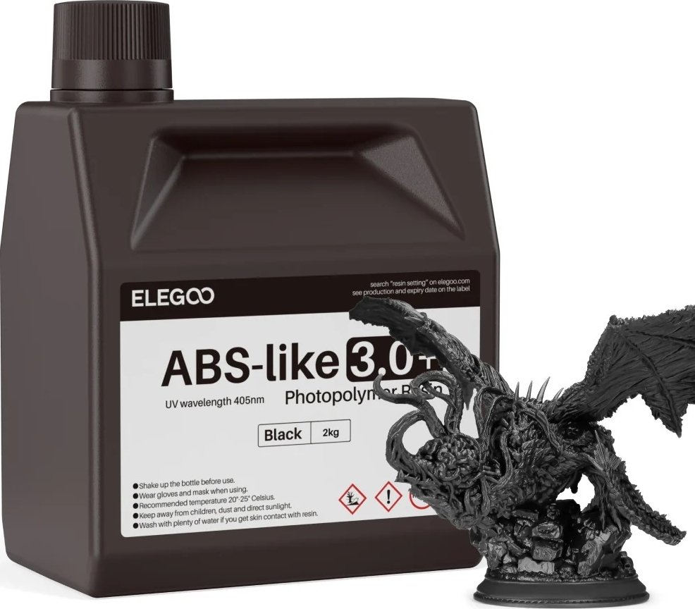 

Фотополимер Elegoo ABSlike V3.0+ 2кг (черный)