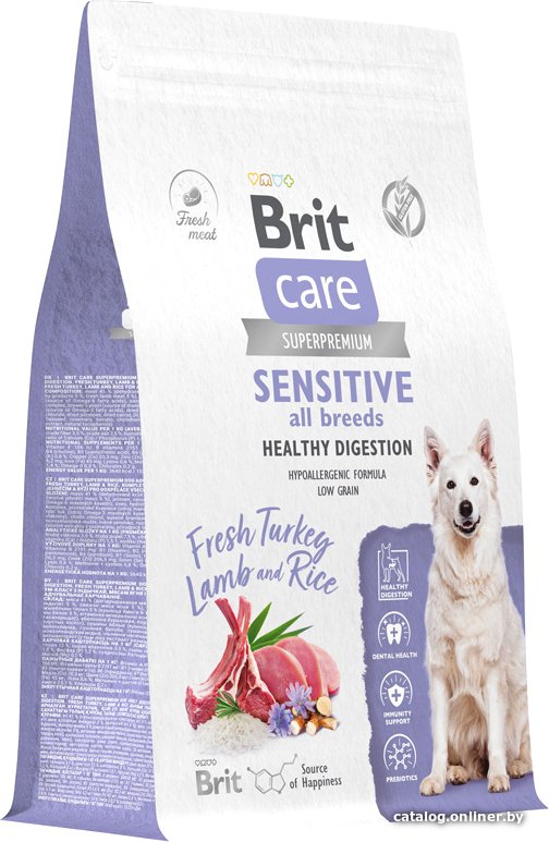 

Сухой корм для собак Brit Dog Adult Sensitive Healthy Digestion с индейкой и ягненком 12 кг