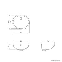 Умывальник Aquasanita BQC 49 700 (белый)