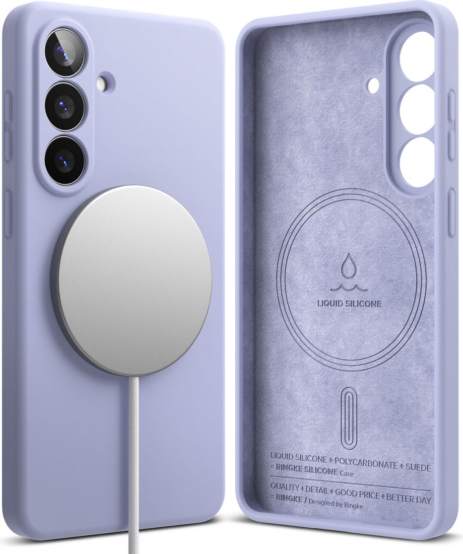 

Чехол для телефона Ringke Silicone Magnetic для Galaxy S26 (Lavender)