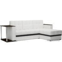 Угловой диван Мебель-АРС Атланта (экокожа белый) в Лиде