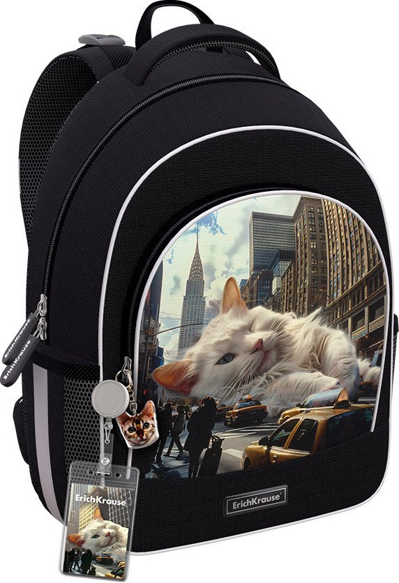 

Школьный рюкзак Erich Krause ErgoLine 15L Big City Cats 62802