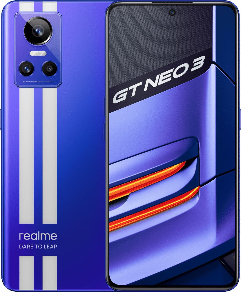 

Телефон Realme GT Neo 3 80W 8GB/256GB индийская версия (синий)