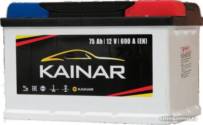 Автомобильный аккумулятор Kainar R низкий (75 А·ч)
