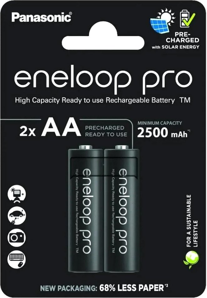 

Аккумулятор Panasonic Eneloop Pro AA BK-3HCDE/2CP (2 шт)