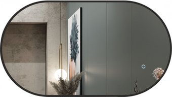 Алмаз-Люкс Зеркало Seoul 9050s-6 (с подсветкой, черный)