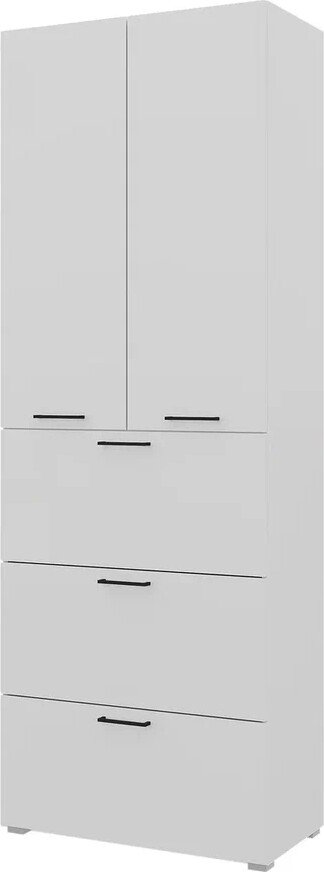 

Шкаф распашной Горизонт Бонн 760 3 ящика (белый)