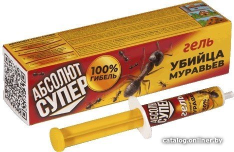Средство от насекомых Гарант Абсолют гель супер убийца муравьев, картридж 5 мл