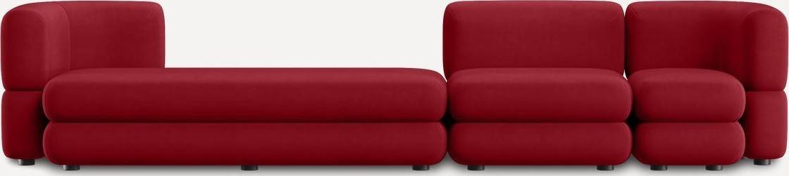 

Модульный диван Divan Brera-4 Velour Cherry 242147